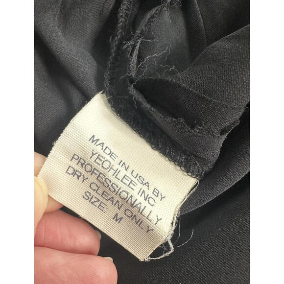 Yeohlee New York Silk Drawstring Wide Leg Pants Womens M Flowy Minimalist Black - Picture 5 of 7